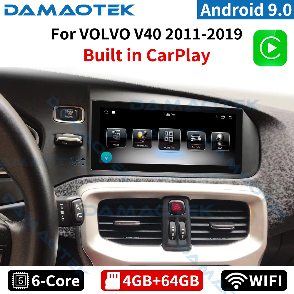 Android10.0 8.8 Inch Full Touch Multimedia Car Radio GPS Player for VOLVO V40 2011- 2019 Navigation system Wireless CarPlay
Android10.0 8.8 Inch Full Touch Multimedia Car Radio GPS Player for VOLVO V40 2011- 2019 Navigation system Wireless CarPlay
