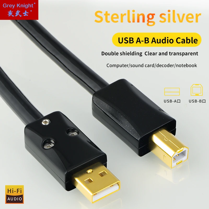 Кабель usb hifi Grey Knight 4n из стерлингового серебра от a до b DAC кабель передачи данных для миксера, усилитель декодера, кабель для передачи данных с покрытием 3u Золотой наконечник
Кабель usb hifi Grey Knight 4n из стерлингового серебра от a до b DAC кабель передачи данных для миксера, усилитель декодера, кабель для передачи данных с покрытием 3u Золотой наконечник