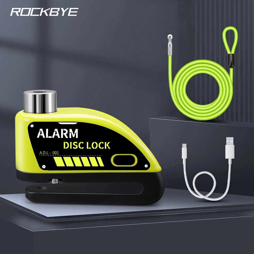 Rockbye Bicycle Alarm Disc Brake Lock Rechargeable Moto Anti-theft Wheel Padlock Motorcycle Alarm Lock Safety Bike Accessories
Rockbye Bicycle Alarm Disc Brake Lock Rechargeable Moto Anti-theft Wheel Padlock Motorcycle Alarm Lock Safety Bike Accessories