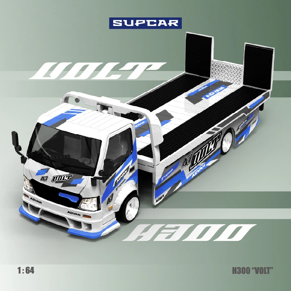 *Pre-order*SUPCAR 1:64 H300 Truck Flatbed Transport Trailer ADVAN VOLT Blue White Alloy Model Miniature Scene Decoration
*Pre-order*SUPCAR 1:64 H300 Truck Flatbed Transport Trailer ADVAN VOLT Blue White Alloy Model Miniature Scene Decoration
