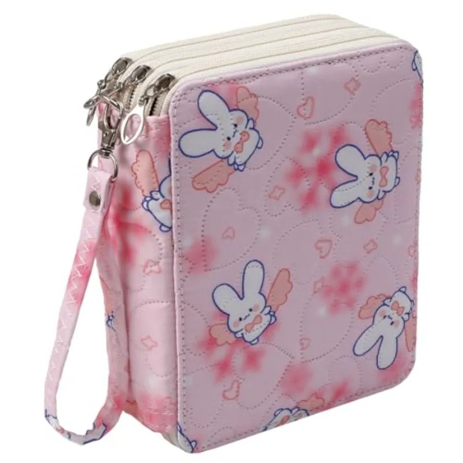 72 Slots Soft Quilted Pencil Case With Zipper Colored Pencils, Watercolor Pens for Teen Girls and Adult
72 Slots Soft Quilted Pencil Case With Zipper Colored Pencils, Watercolor Pens for Teen Girls and Adult