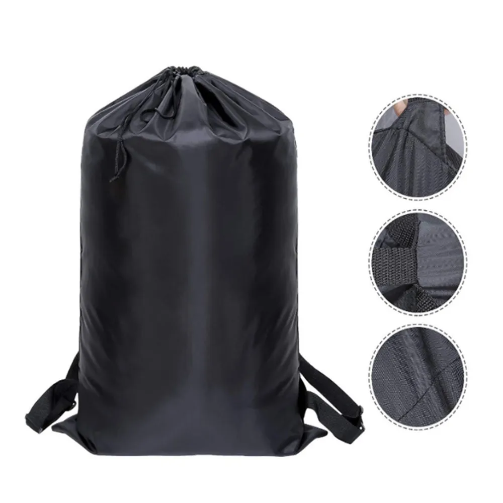 Waterproof Heavy Duty Backpack Black One Size Polyester Laundry Bag Camping Travel Large Clothing Storage Bag
Waterproof Heavy Duty Backpack Black One Size Polyester Laundry Bag Camping Travel Large Clothing Storage Bag
