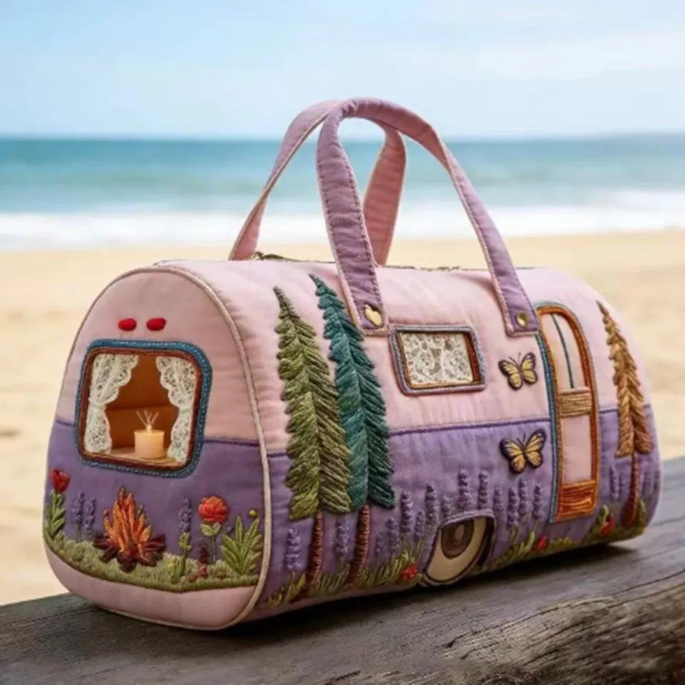 Portable 18x9x9cm Quilted Duffle Bag 3D Quilting Craft Large Capacity Sports Gym Bag Travel Handbag for Travel
Portable 18x9x9cm Quilted Duffle Bag 3D Quilting Craft Large Capacity Sports Gym Bag Travel Handbag for Travel