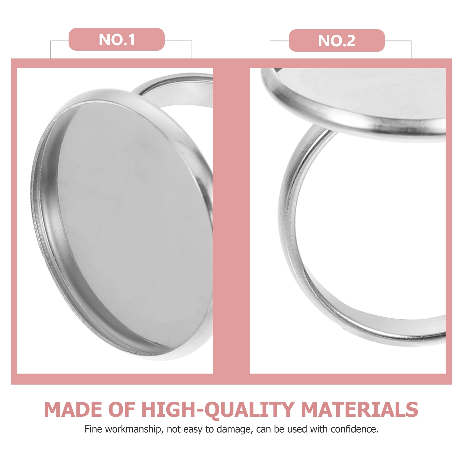 10pcs Stainless Steel Bases Adjustable Finger Ring Trays Diy Jewelry Making Kit Durable Non-Deforming Material Easy Diy Ring
10pcs Stainless Steel Bases Adjustable Finger Ring Trays Diy Jewelry Making Kit Durable Non-Deforming Material Easy Diy Ring