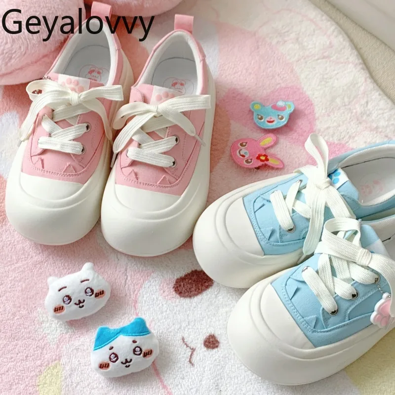 Japanese Style Original Otaku Cute Soft Girl Bread Casual Shoes Spring Autumn New Versatile Student Lace-up Canvas Shoes
Japanese Style Original Otaku Cute Soft Girl Bread Casual Shoes Spring Autumn New Versatile Student Lace-up Canvas Shoes