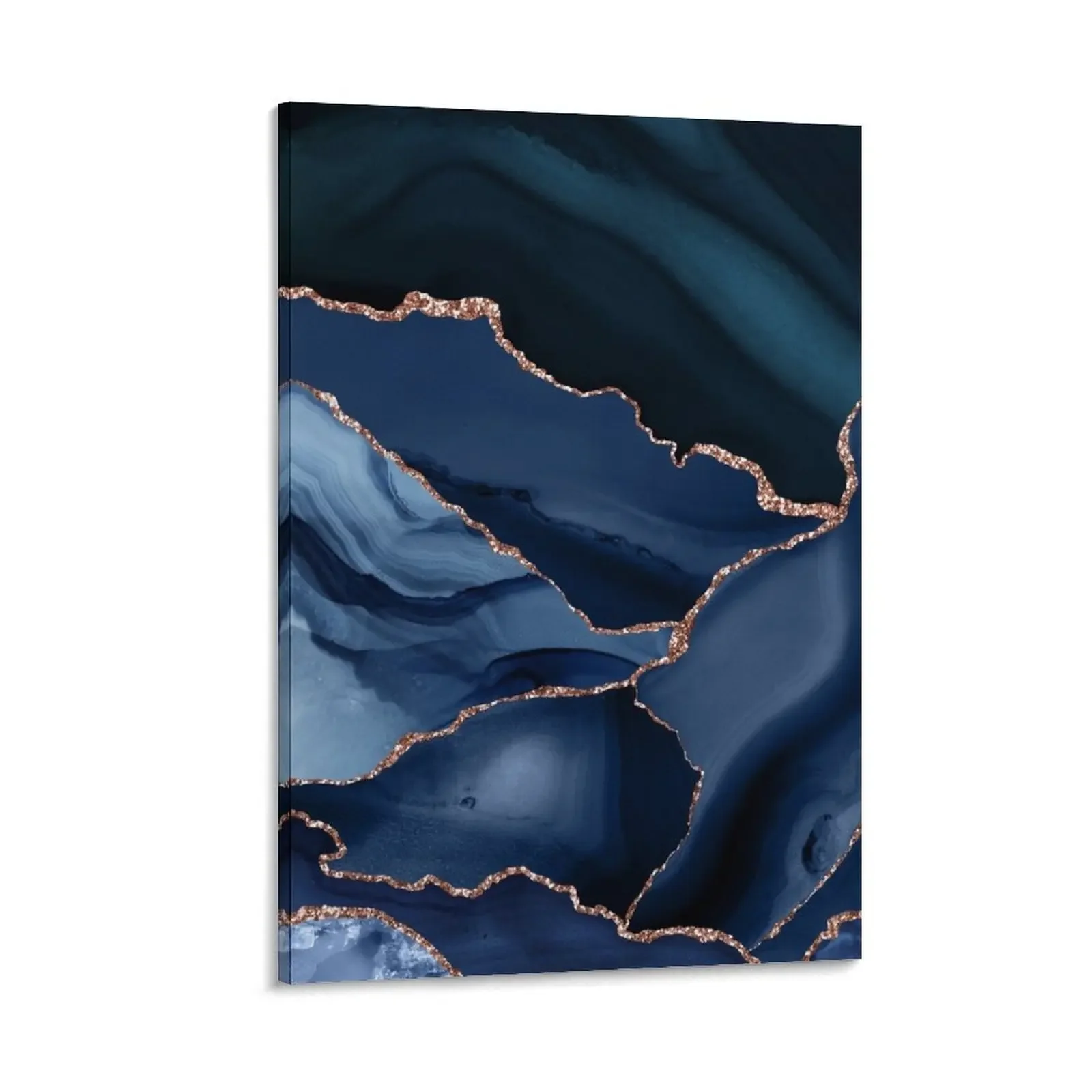 Navy Blue Rose Gold Agate Geode Canvas Painting Decorative picture anime posters art home decor
Navy Blue Rose Gold Agate Geode Canvas Painting Decorative picture anime posters art home decor