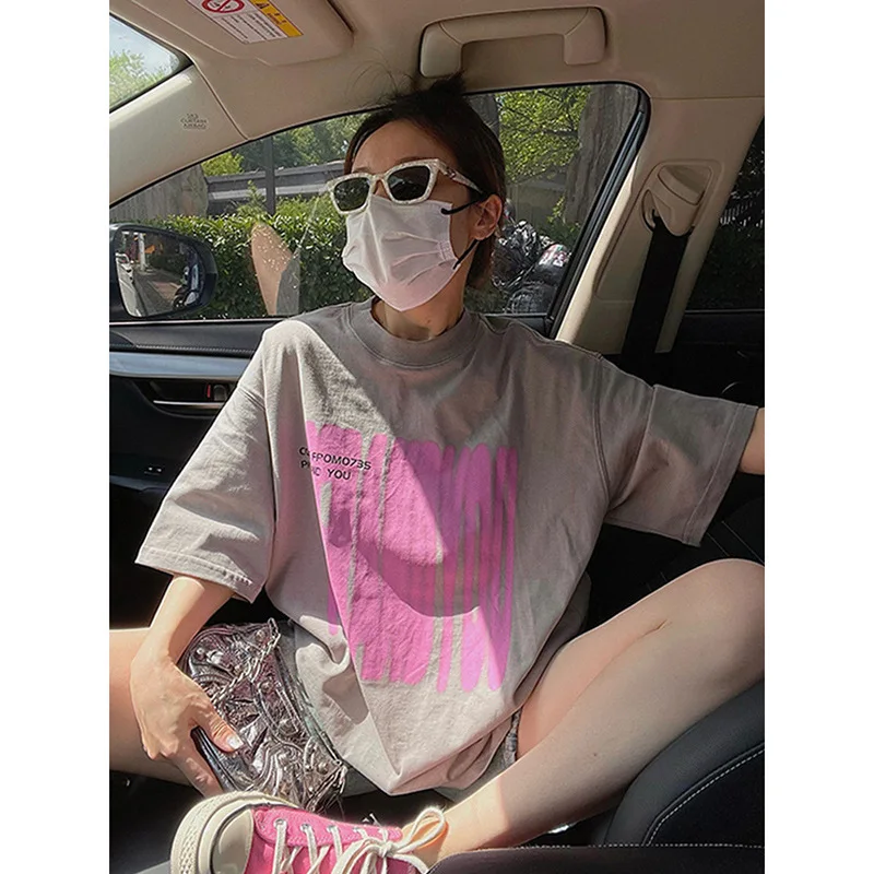 Graphic & Letter Print Crew Neck T-Shirt Women Summer O-Neck T Shirts Cotton Plus Size Short Sleeve Sport Casual Shirt
Graphic & Letter Print Crew Neck T-Shirt Women Summer O-Neck T Shirts Cotton Plus Size Short Sleeve Sport Casual Shirt
