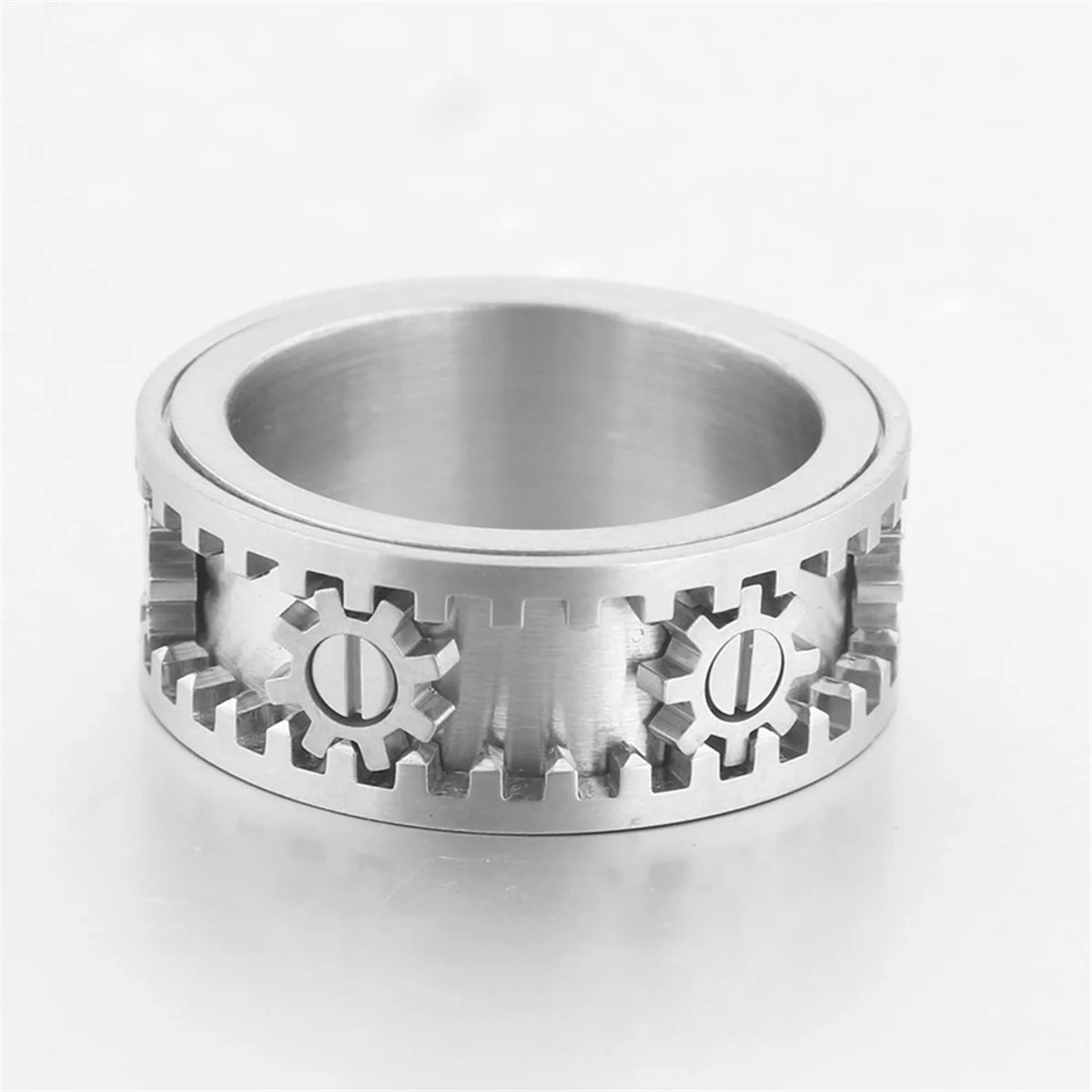 NEW Double Layer Fidget Spinner Gemstone Gear Men Anxiety Relief Rings Women Jewelry Punk Rock Hip Hop Gift No.6
NEW Double Layer Fidget Spinner Gemstone Gear Men Anxiety Relief Rings Women Jewelry Punk Rock Hip Hop Gift No.6