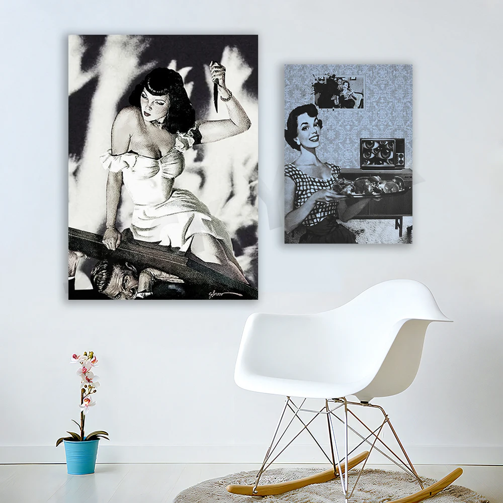 Original Art Print - "The Perfect Housewife" | Surreal, Expressionism, Vintage, Quirky, Creepy, Weird
Original Art Print - "The Perfect Housewife" | Surreal, Expressionism, Vintage, Quirky, Creepy, Weird