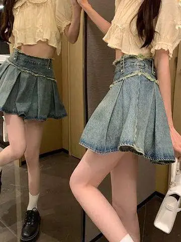 Summer Design Sensual Miniature Sexy Half Skirt Women Pure Desire High Waist A-Line Wrap Shorty Skirt Denim Material
Summer Design Sensual Miniature Sexy Half Skirt Women Pure Desire High Waist A-Line Wrap Shorty Skirt Denim Material