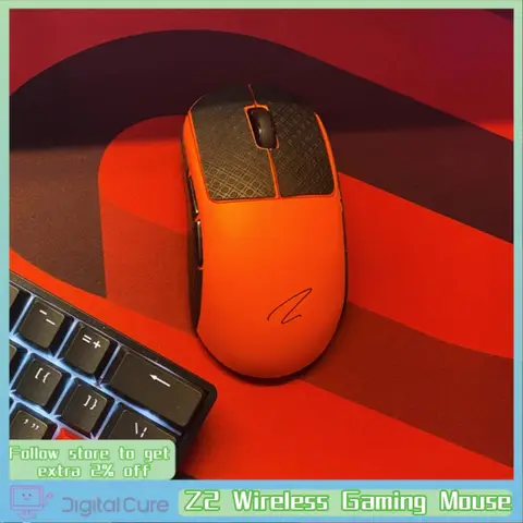 New Zaopin Z2 Wireless Gaming Mouse 26000dpi 2.4ghz Bluetooth Paw3395 4k E-Sports Mouse Ergonomic New Rechargeable Mouse