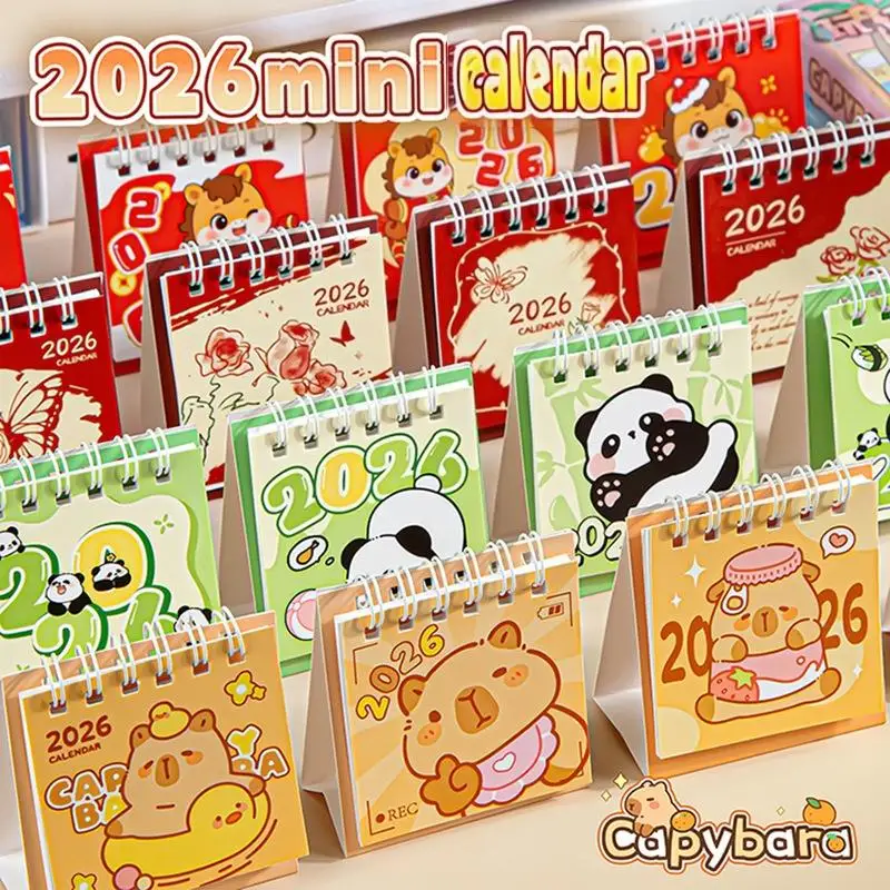 1Pcs 2026 Cute Capybara Panda Desk Calendar Portable Desktop Decoration Schedule Planner Mini Calendar Office School Supplies
1Pcs 2026 Cute Capybara Panda Desk Calendar Portable Desktop Decoration Schedule Planner Mini Calendar Office School Supplies