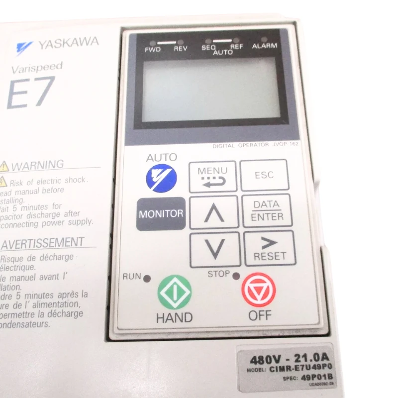 New In Box Yaskawa CIMR-E7U49P0 E7 Frequency Drive Fast Delivery
New In Box Yaskawa CIMR-E7U49P0 E7 Frequency Drive Fast Delivery
