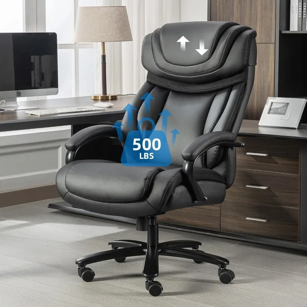 Office Chair, 500 Lbs, Heavy Duty Extra Wide Seat, Ergonomic, Tilt Swing Adjustable Headrest, Height Adjustable, Executive Chair
Office Chair, 500 Lbs, Heavy Duty Extra Wide Seat, Ergonomic, Tilt Swing Adjustable Headrest, Height Adjustable, Executive Chair