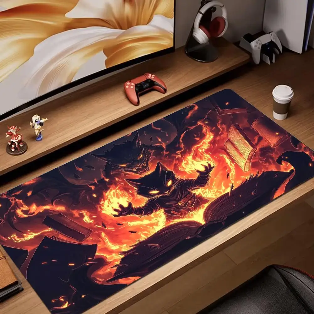 Коврик для мыши Flame Demon Cat в стиле аниме, волшебный игровой коврик, резиновый противоскользящий настольный коврик, игровой коврик XXL, аксессуары для геймера, ПК, клавиатура, коврик для мыши
Коврик для мыши Flame Demon Cat в стиле аниме, волшебный игровой коврик, резиновый противоскользящий настольный коврик, игровой коврик XXL, аксессуары для геймера, ПК, клавиатура, коврик для мыши
