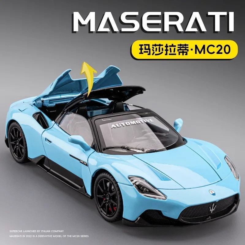 1:24 Maserati MC20 Diecast Alloy Sports Car Model 7 Openable Parts Convertible Top Pull Back for Car Collectors Hobby Display
1:24 Maserati MC20 Diecast Alloy Sports Car Model 7 Openable Parts Convertible Top Pull Back for Car Collectors Hobby Display