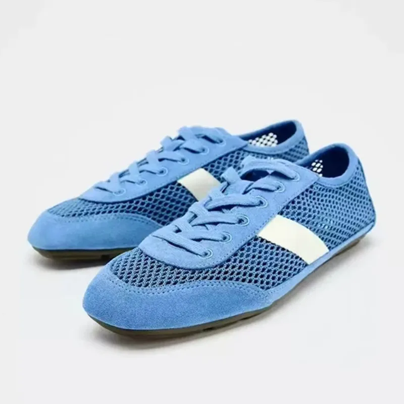 Mesh Breathable Lacing Flat Sneakers Women Lightweight Hollow Derby Sports Shoes Summer Autumn Running Shoes Cozy Ballet Flats 
Mesh Breathable Lacing Flat Sneakers Women Lightweight Hollow Derby Sports Shoes Summer Autumn Running Shoes Cozy Ballet Flats