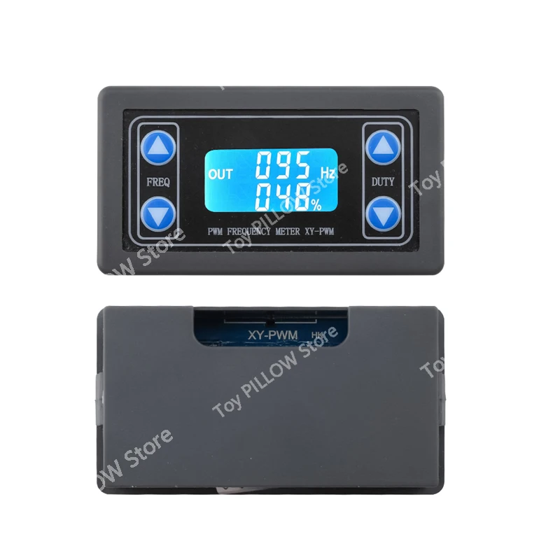 PWM pulse frequency duty cycle adjustable, module, square wave rectangular signal generator XY-PWM with housing
PWM pulse frequency duty cycle adjustable, module, square wave rectangular signal generator XY-PWM with housing