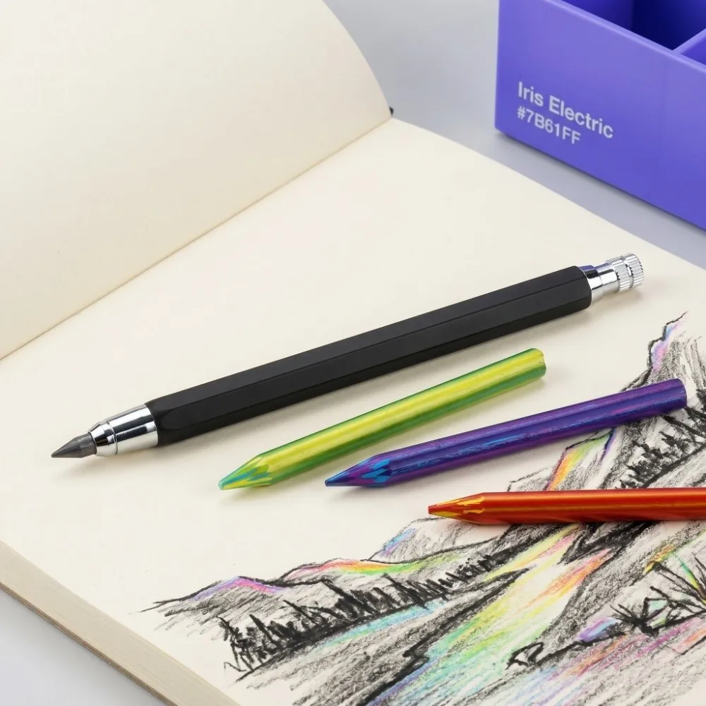 6PCS 5.6mm Mechanical Pencil Set Multi-color Refill Cores Smooth Writing Touch Sketch Pencils Plastic Holding Art Pencils
6PCS 5.6mm Mechanical Pencil Set Multi-color Refill Cores Smooth Writing Touch Sketch Pencils Plastic Holding Art Pencils