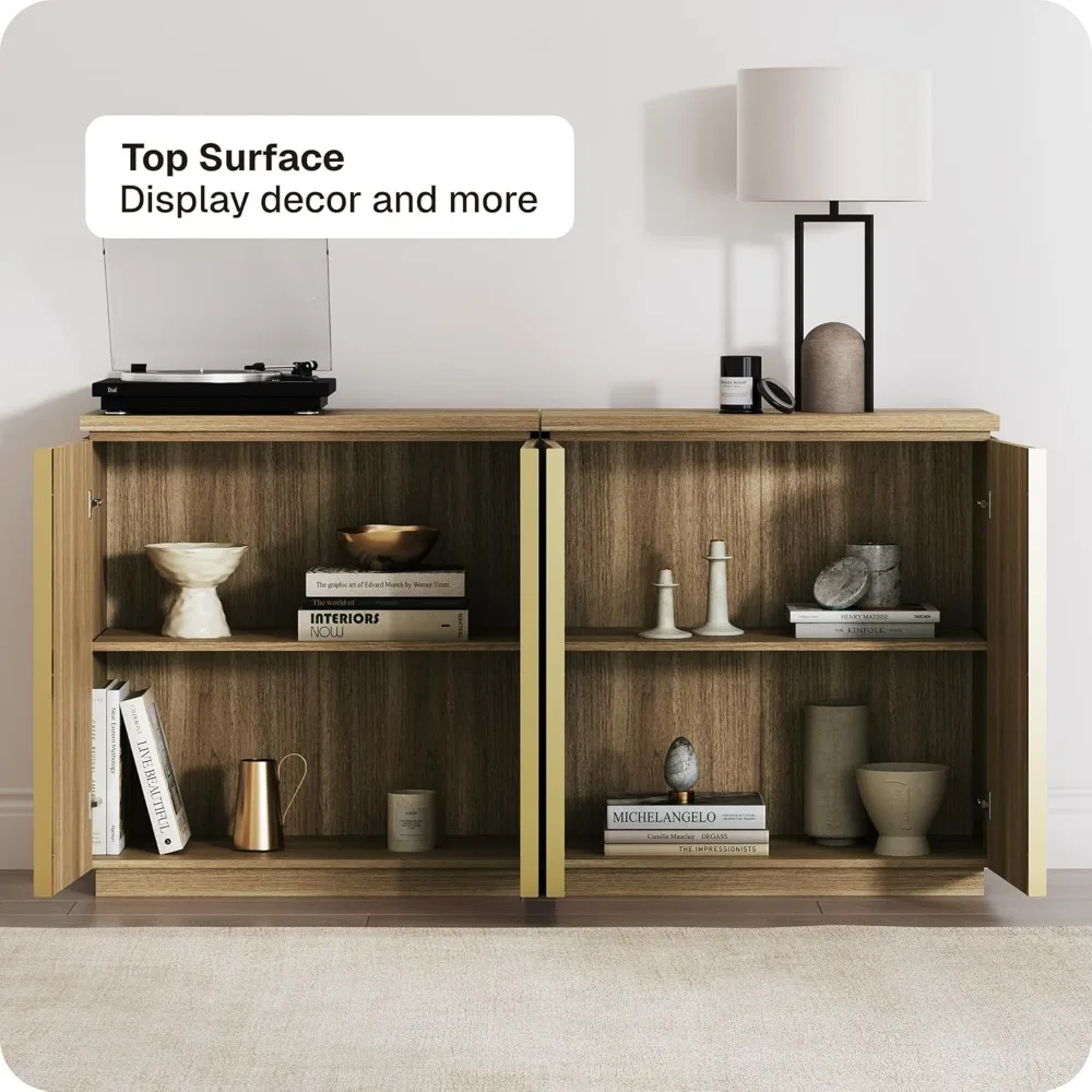 125 Inch Mid Century Modern Sideboard Cabinet, Wood Arched Accent Buffet Cabinet with Storage, Credenza Console, Customized
125 Inch Mid Century Modern Sideboard Cabinet, Wood Arched Accent Buffet Cabinet with Storage, Credenza Console, Customized