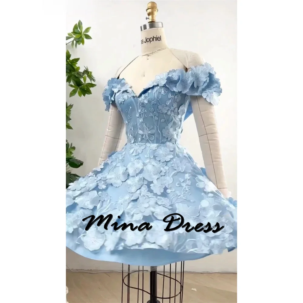 Mina Customized Backless Elegant Party Dresses for Women Luxury Evening Dresses 2024 Flowers Sleeveless Ball Gowns Short Style
Mina Customized Backless Elegant Party Dresses for Women Luxury Evening Dresses 2024 Flowers Sleeveless Ball Gowns Short Style