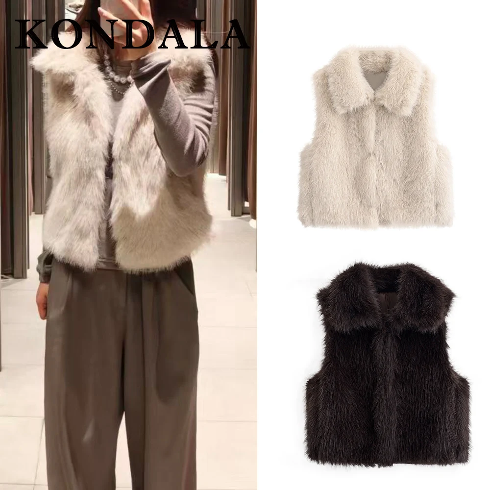 KONDALA Chic 2025 уличная одежда однотонный коричневый жилет модный осенний женский однобортный жилет с карманами без рукавов свободная женская верхняя одежда
KONDALA Chic 2025 уличная одежда однотонный коричневый жилет модный осенний женский однобортный жилет с карманами без рукавов свободная женская верхняя одежда