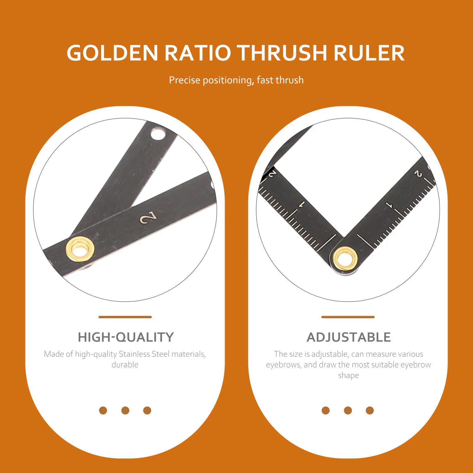 1Pcs Adjustable Stainless Steel Eyebrow Ruler Professional Golden Ratio Measuring Tool for Microblading Tattooing
1Pcs Adjustable Stainless Steel Eyebrow Ruler Professional Golden Ratio Measuring Tool for Microblading Tattooing