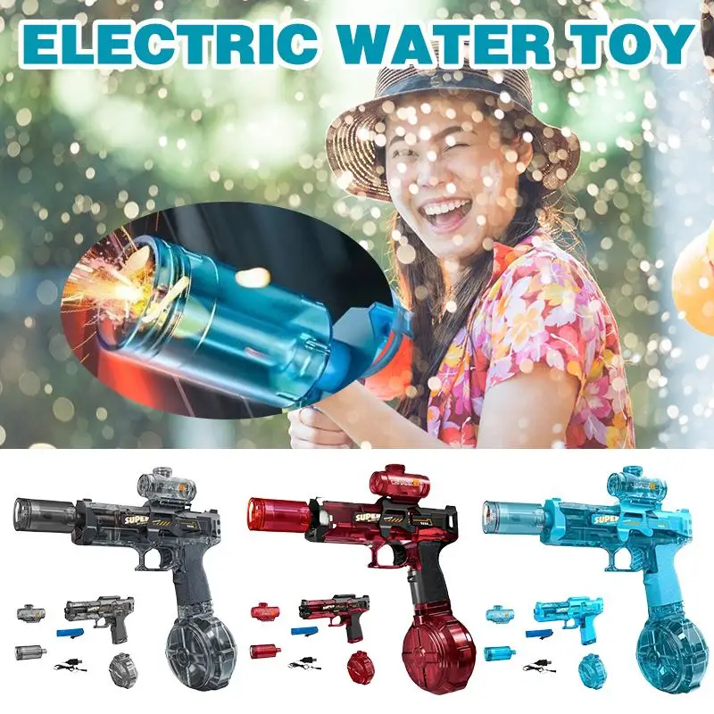 Electric Sport Water Gun Toy High-speed Interlocking Return Chamber Pulse Children's Water Gun Set High-pressure Water Spray Gun
Electric Sport Water Gun Toy High-speed Interlocking Return Chamber Pulse Children's Water Gun Set High-pressure Water Spray Gun