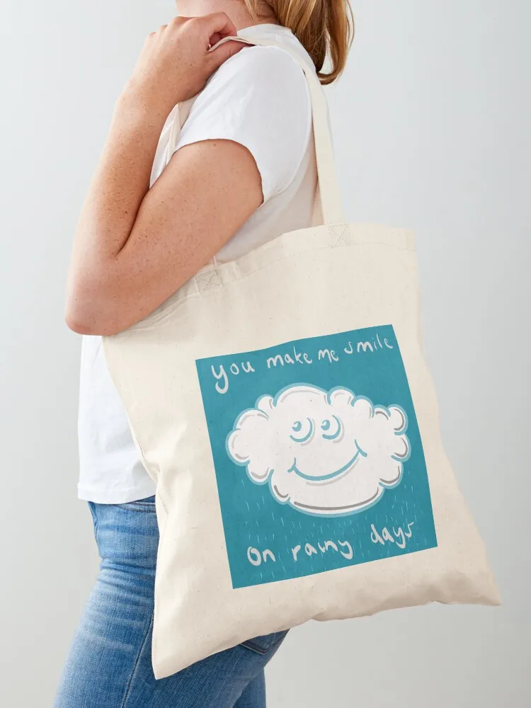 You make me smile, on rainy days Tote Bag Women's shopping bag Canvas bag for women Big university shopper
You make me smile, on rainy days Tote Bag Women's shopping bag Canvas bag for women Big university shopper