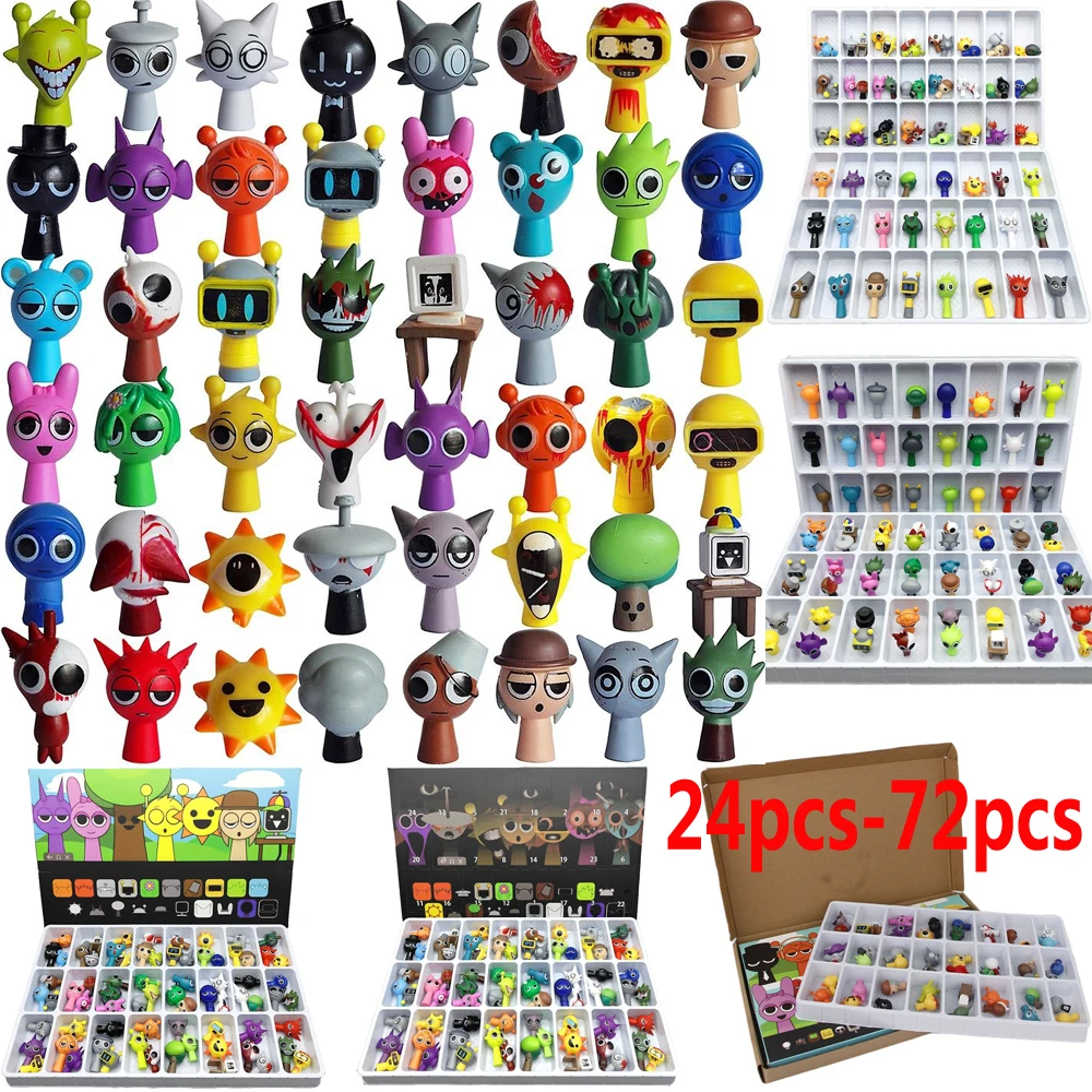 24-72pcs/set Sprunki Figures PVC Model Toys Sprunki Incredibox Action Figures Sprunki Game Cartoon Birthday Gifts Christmas Gift
24-72pcs/set Sprunki Figures PVC Model Toys Sprunki Incredibox Action Figures Sprunki Game Cartoon Birthday Gifts Christmas Gift