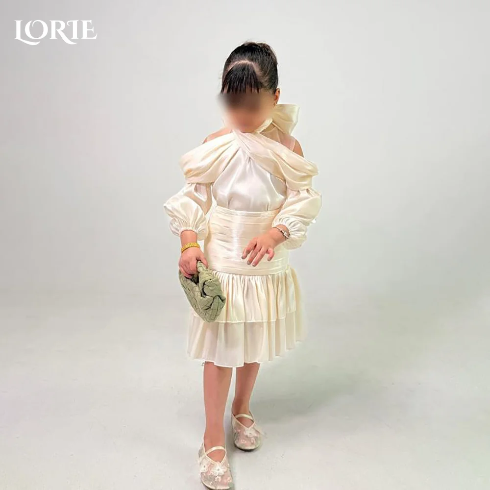 LORIE Sweet Puff Flower Girl Dress for Weddings Shiny Satin A-Line Midi Pleats Flower Eveningl Dress Customized Gril Party Gown
LORIE Sweet Puff Flower Girl Dress for Weddings Shiny Satin A-Line Midi Pleats Flower Eveningl Dress Customized Gril Party Gown