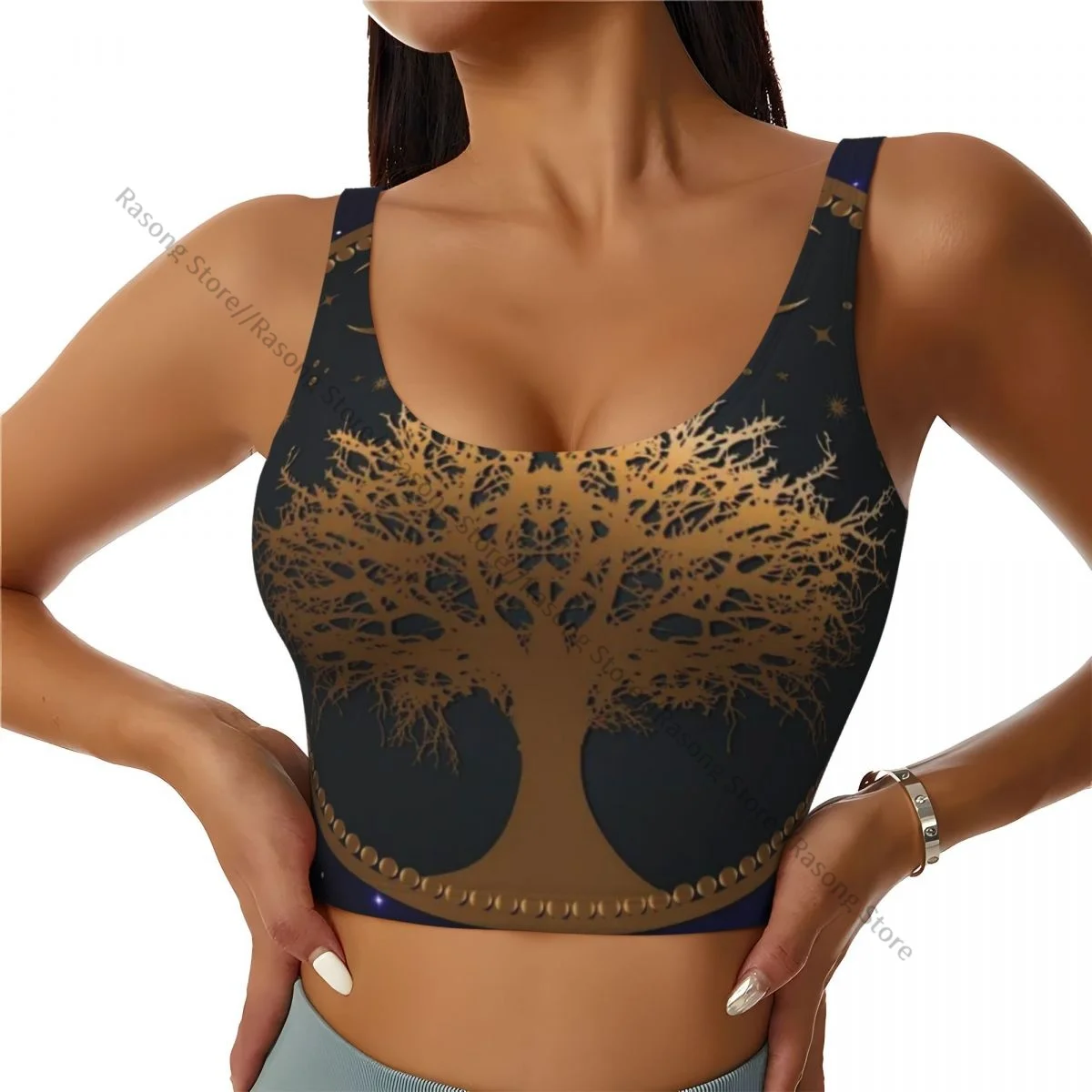 Женский сексуальный спортивный жилет Wicca Tree Of Life Mandala, женская уличная одежда, спортивное нижнее белье, футболка, укороченный топ
Женский сексуальный спортивный жилет Wicca Tree Of Life Mandala, женская уличная одежда, спортивное нижнее белье, футболка, укороченный топ