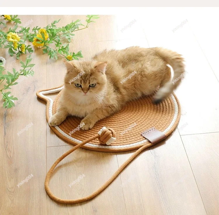 Washable Cat Scratch Pad, Woven Cotton Rope Sleeping Mat Durable Claw Grinding Cushion for Indoor Cat
Washable Cat Scratch Pad, Woven Cotton Rope Sleeping Mat Durable Claw Grinding Cushion for Indoor Cat
