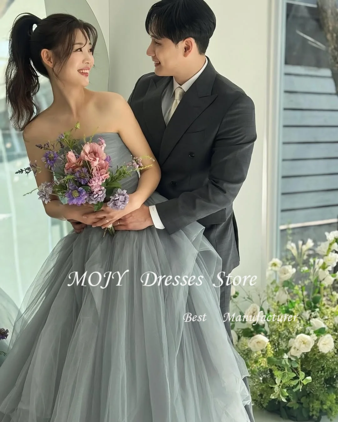 Mojy Elegant Tulle Sage Green Evening Party Dresses Korea Wedding Photo shoot Straps Prom Gowns Formal Occasion Customized
Mojy Elegant Tulle Sage Green Evening Party Dresses Korea Wedding Photo shoot Straps Prom Gowns Formal Occasion Customized