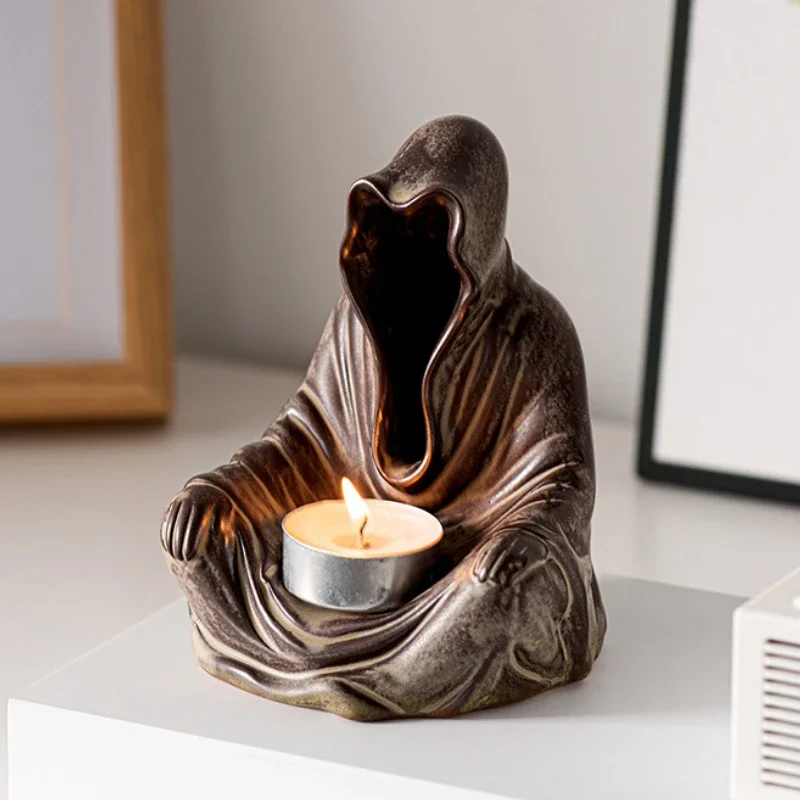 Retro Mysterious Man Ceramic Candlestick Ghost Incense Burner Aromatherapy Ornamental for Home Office Yoga Decoration Crafts
Retro Mysterious Man Ceramic Candlestick Ghost Incense Burner Aromatherapy Ornamental for Home Office Yoga Decoration Crafts