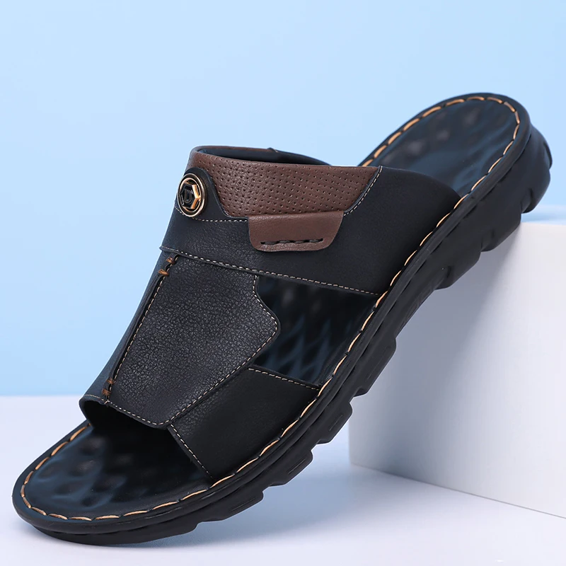 Matte Advanced Texture Men Minimalist Sandals Low Saturation Solid Tone Light Weight Cushion Sole Commute Street Trend Footwear
Matte Advanced Texture Men Minimalist Sandals Low Saturation Solid Tone Light Weight Cushion Sole Commute Street Trend Footwear