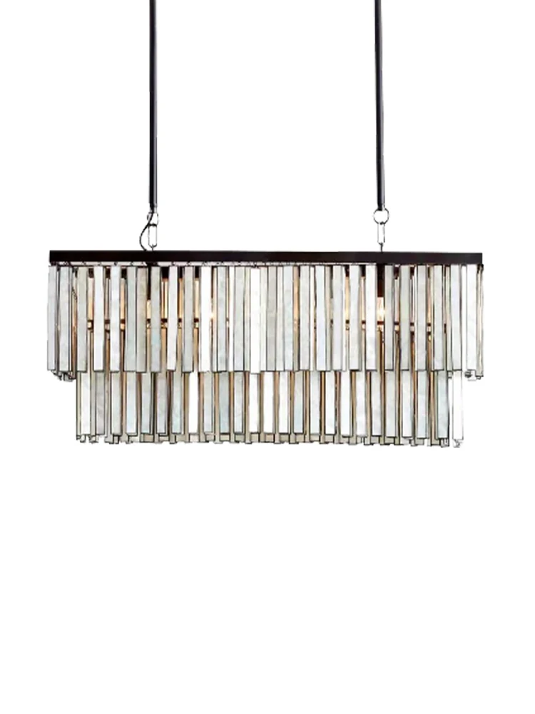 Coastal Style Sea Shell Black Chandeliers LED Rectangle Long Hanging Lamps Lights for Dining Room Cottage Ceiling Decor Lustres
Coastal Style Sea Shell Black Chandeliers LED Rectangle Long Hanging Lamps Lights for Dining Room Cottage Ceiling Decor Lustres