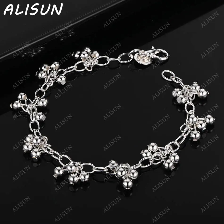 ALISUN 925 Sterling Silver Beads Bracelets For Women Wedding Party Gifts Fashion Accessories Fine Jewelry
ALISUN 925 Sterling Silver Beads Bracelets For Women Wedding Party Gifts Fashion Accessories Fine Jewelry