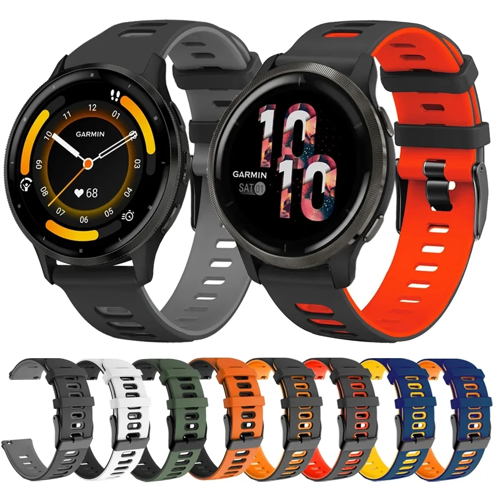 22mm Watch Band For Garmin Venu 3/2 Bracelet Strap Venu 2/Vivoactive 4/Forerunner 265 255 Music Replacement Silicone Wristband
22mm Watch Band For Garmin Venu 3/2 Bracelet Strap Venu 2/Vivoactive 4/Forerunner 265 255 Music Replacement Silicone Wristband