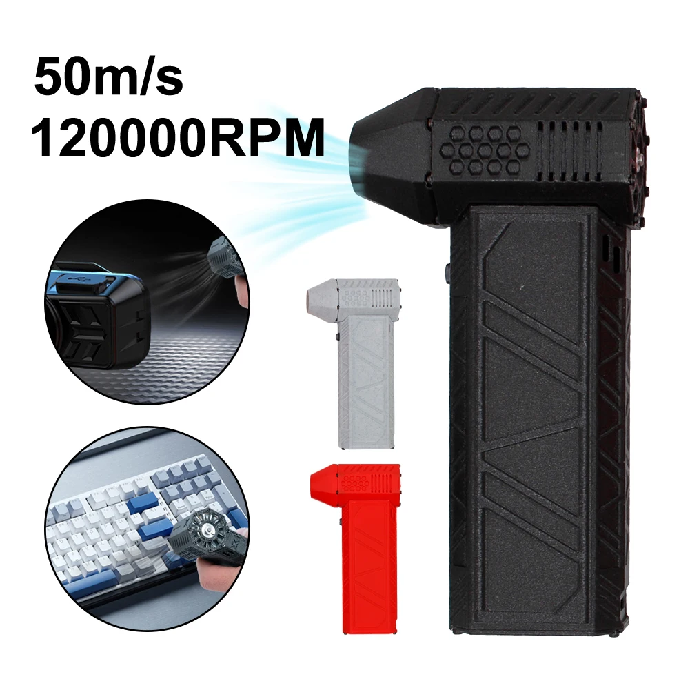 Turbo Blower Fan Mini Turbo Jet Fan Violent Turbofan 3+1 Speed Settings Rechargeable 120000RPM Brushless Motor 50m/s Dust Blower
Turbo Blower Fan Mini Turbo Jet Fan Violent Turbofan 3+1 Speed Settings Rechargeable 120000RPM Brushless Motor 50m/s Dust Blower