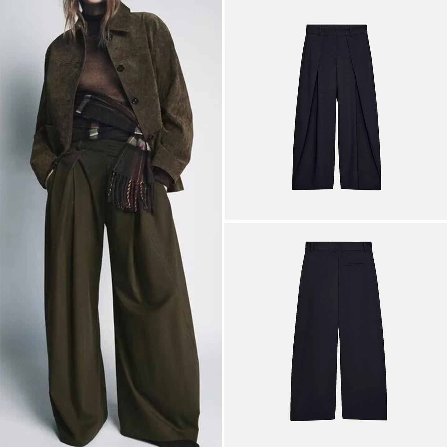 Новые зимние женские брюки 2025 года: модные, свободные, с плиссировкой, широкие штанины, повседневные, удобные, для офиса
Новые зимние женские брюки 2025 года: модные, свободные, с плиссировкой, широкие штанины, повседневные, удобные, для офиса