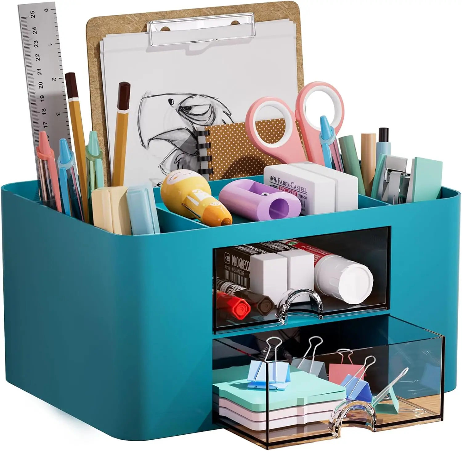Многофункциональный настольный органайзер с 5 отделениями и 2 выдвижными ящиками, темно-зеленый держатель для ручек и канцелярских принадлежностей
Многофункциональный настольный органайзер с 5 отделениями и 2 выдвижными ящиками, темно-зеленый держатель для ручек и канцелярских принадлежностей
