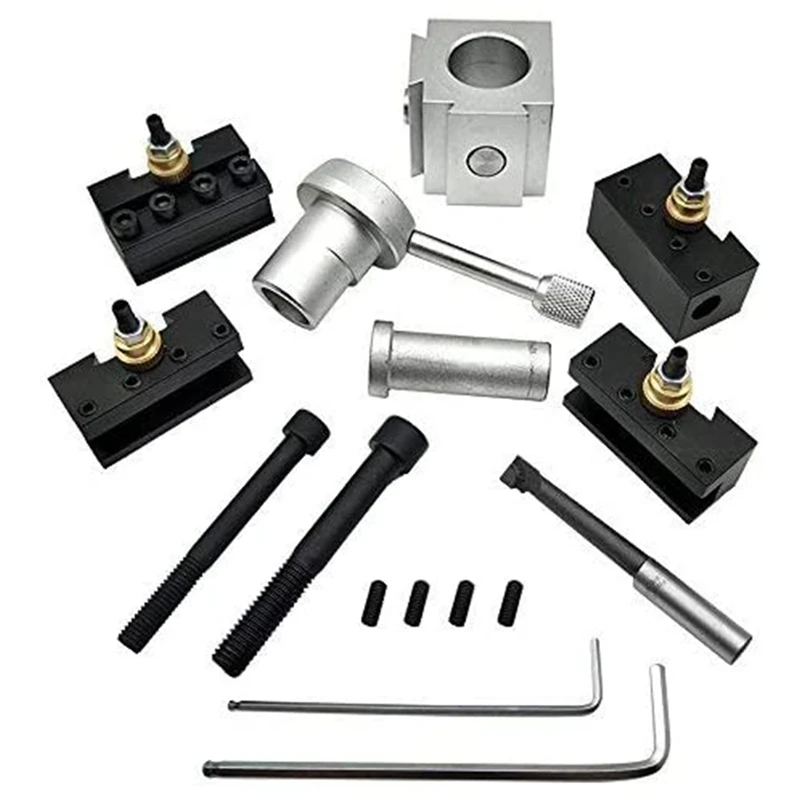 Mini Quick Change Tool Lathe Tool Holder Post Cutter Holder Screw Kit Set Boring Bar Turning Facing Holder Wrench
Mini Quick Change Tool Lathe Tool Holder Post Cutter Holder Screw Kit Set Boring Bar Turning Facing Holder Wrench
