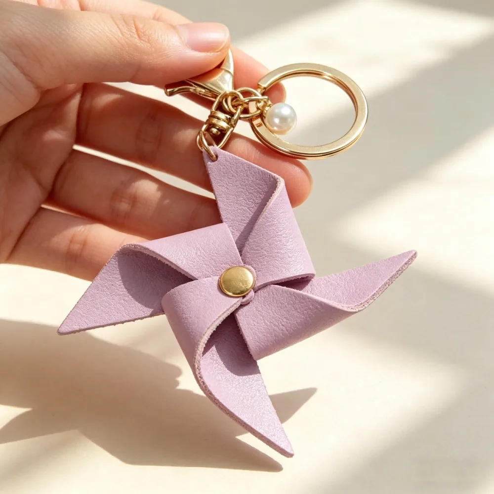 Creative DIY Cute Cartoon Windmill Keychain Matte Metal PU Leather Bag Pendant Fashion Personalized Ornament Key Ring Gift Women
Creative DIY Cute Cartoon Windmill Keychain Matte Metal PU Leather Bag Pendant Fashion Personalized Ornament Key Ring Gift Women