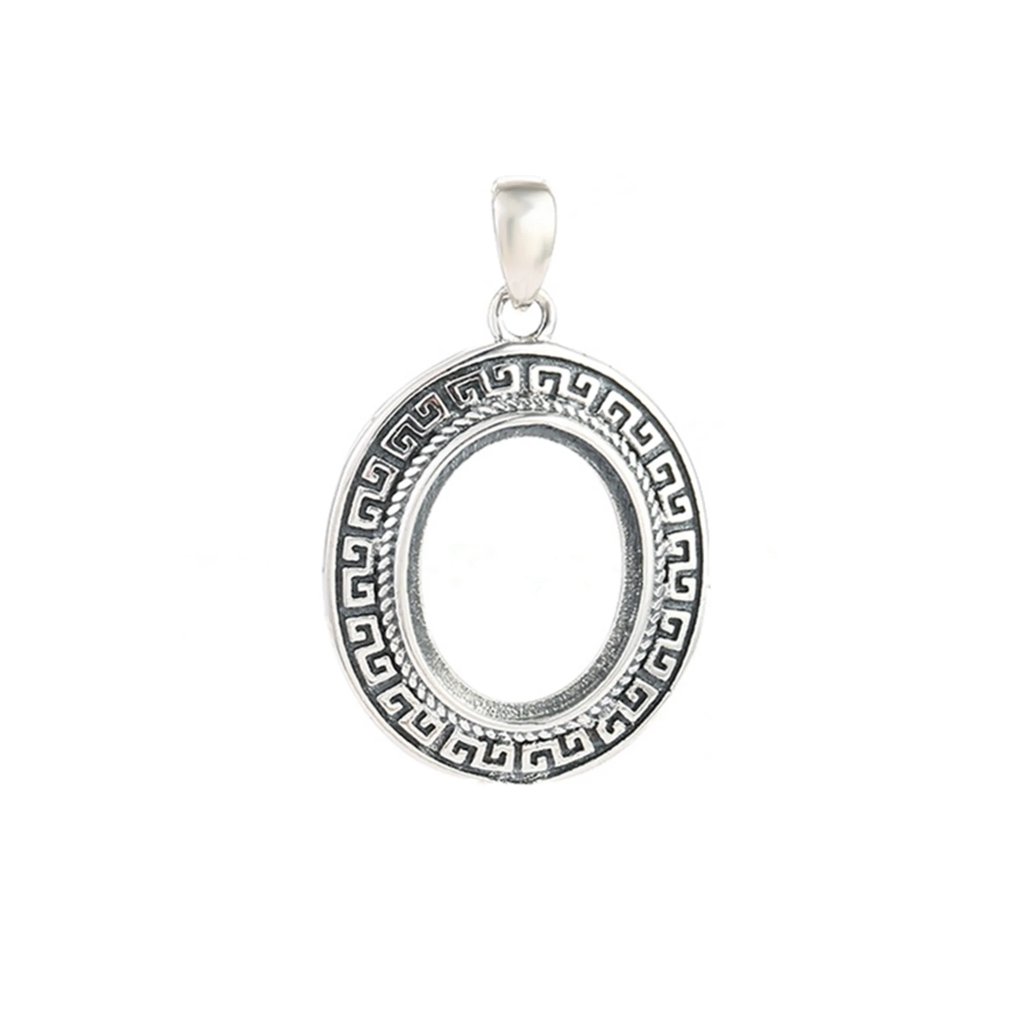 Pendant Blank (12x15mm Oval Blank) Antique Style Thai Sterling Silver Pendant Setting Oval Cabochon Pendant Base
Pendant Blank (12x15mm Oval Blank) Antique Style Thai Sterling Silver Pendant Setting Oval Cabochon Pendant Base