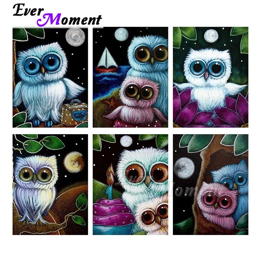 Ever Moment Diamond Painting Cartoon Owl Round Square Resin Drill Handmade Embroidery Paint By Diamonds Kit Decoration ASF2152
Ever Moment Diamond Painting Cartoon Owl Round Square Resin Drill Handmade Embroidery Paint By Diamonds Kit Decoration ASF2152
