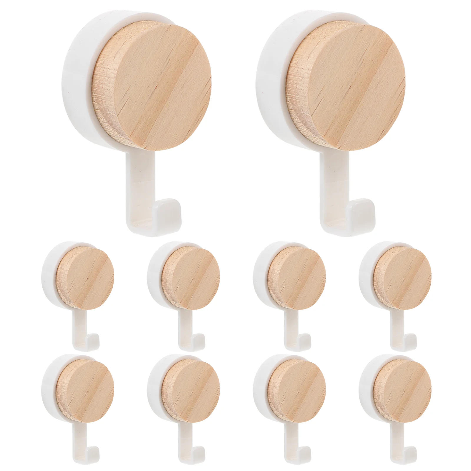 10 Pcs Wooden Round Sticky Strong Adhesive Wall Mount Coat Hat for Bathroom Kitchen Bedroom Decorative Towel for Coats
10 Pcs Wooden Round Sticky Strong Adhesive Wall Mount Coat Hat for Bathroom Kitchen Bedroom Decorative Towel for Coats