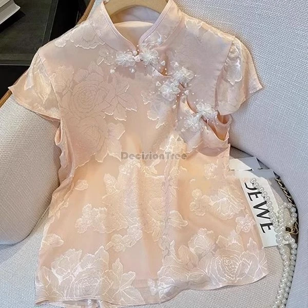 2026 new chinese style summer short-sleeved stand collar cheongsam blouse floral print retro gentle women daily qipao blouse
2026 new chinese style summer short-sleeved stand collar cheongsam blouse floral print retro gentle women daily qipao blouse