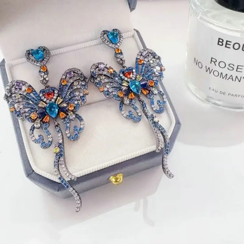Bilincolor Luxury Blue Butterfly Tassel Earring for Women
Bilincolor Luxury Blue Butterfly Tassel Earring for Women