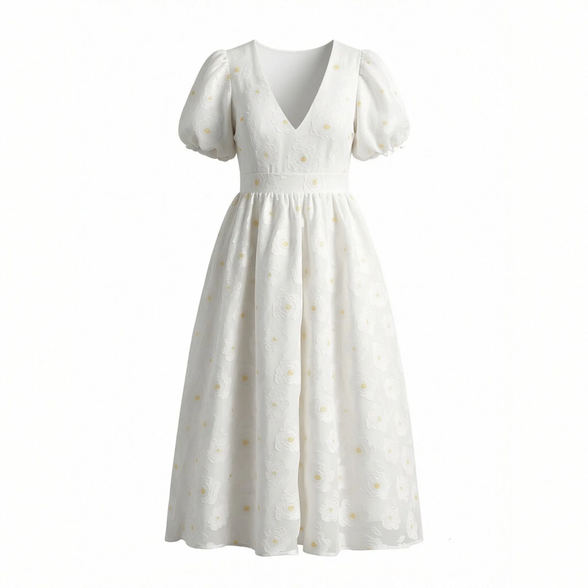 Withered French style waist cinched bubble sleeve jacquard dress Woman Clothes Dress Elegant Party Dresses Vestidos Women Dress
Withered French style waist cinched bubble sleeve jacquard dress Woman Clothes Dress Elegant Party Dresses Vestidos Women Dress